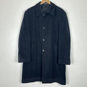 Lauren By Ralph Lauren Green Label 42R Dark Gray Peacoat Cashmere Made In Italy